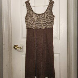 EUC like new brown Diktons knit dress size medium 8/10